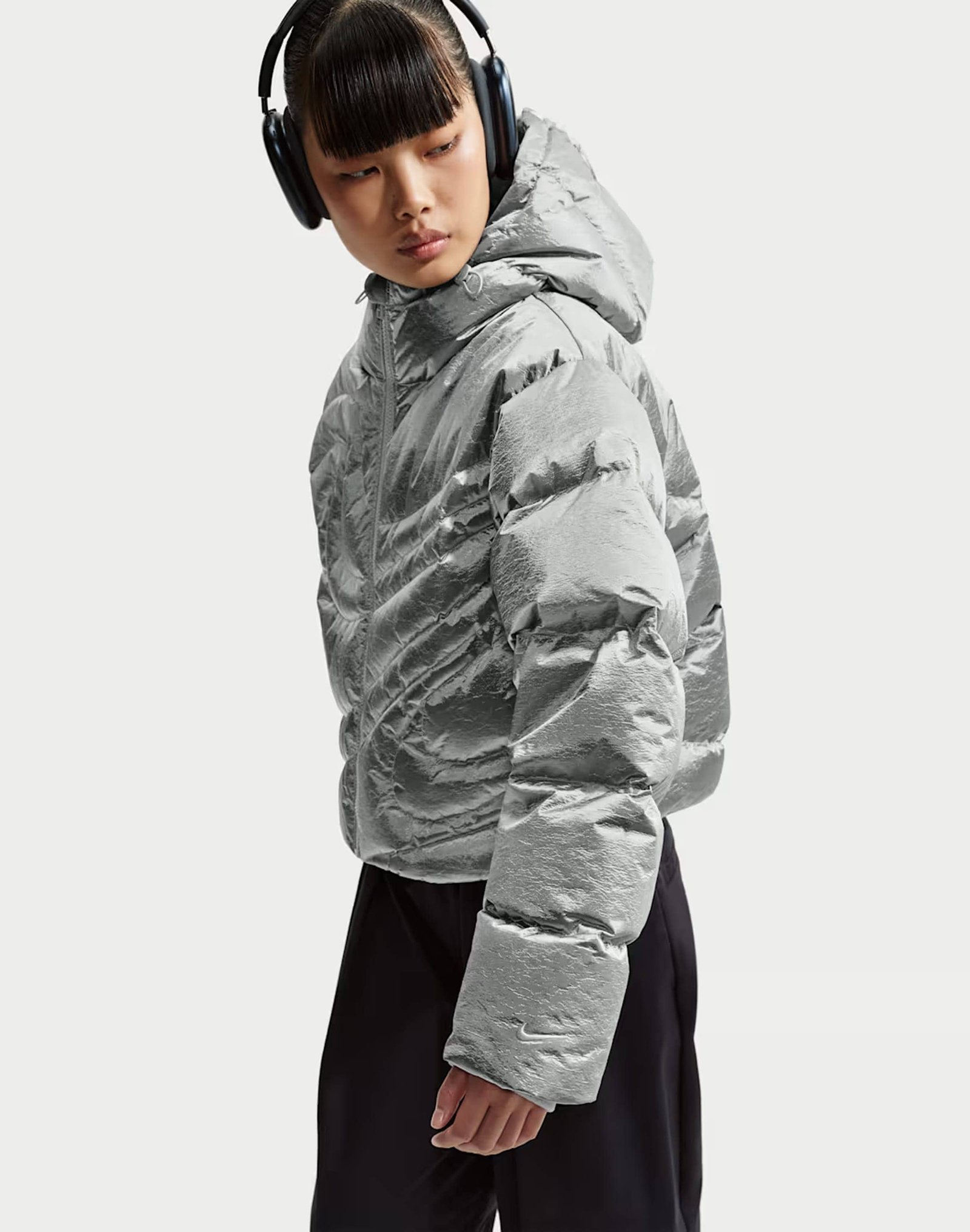 Nike Swoosh Therma-FIT Oversized Down Puffer Jacket - Image 3