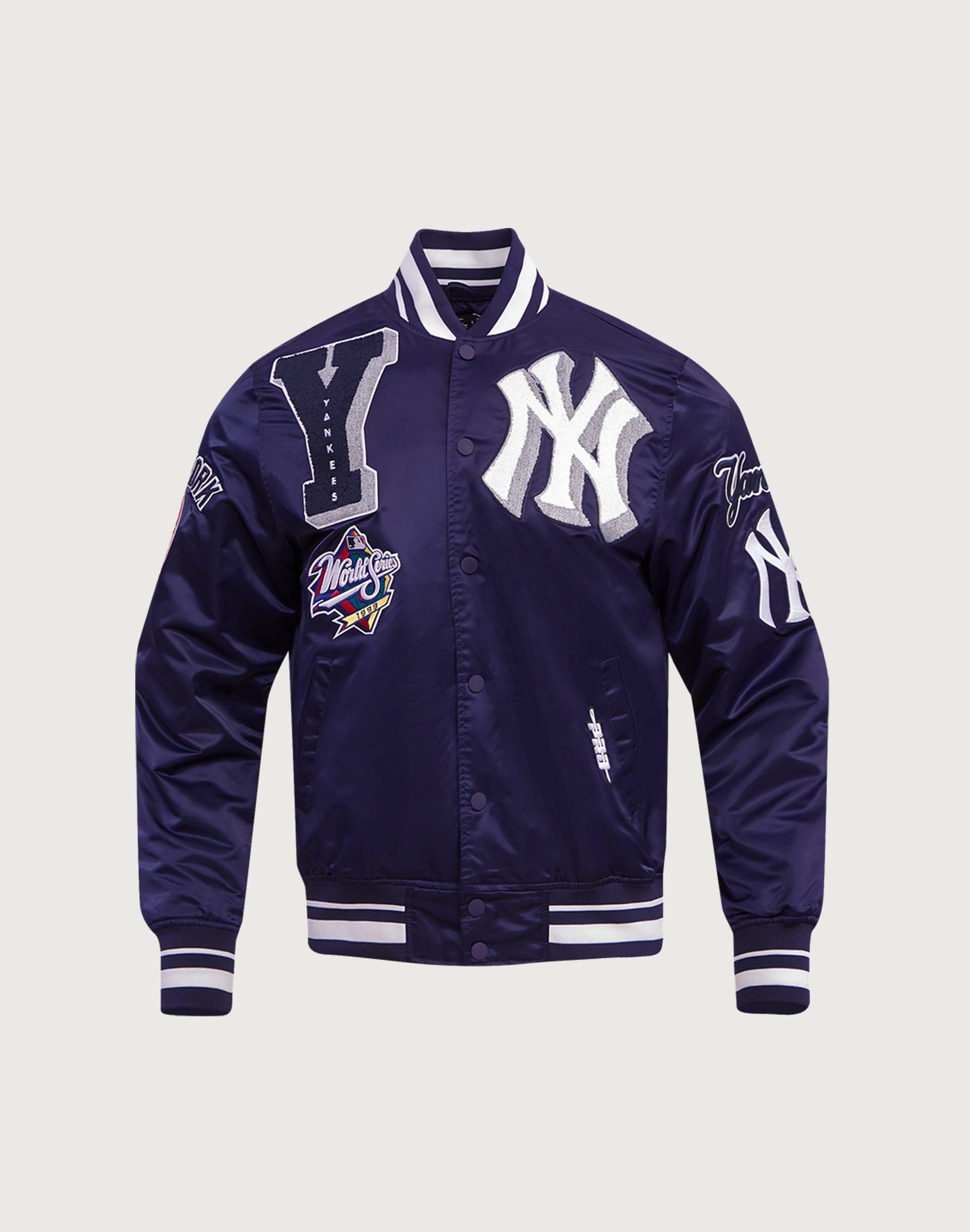 Pro Standard MLB New York Yankees Mashup Rib Satin Jacket