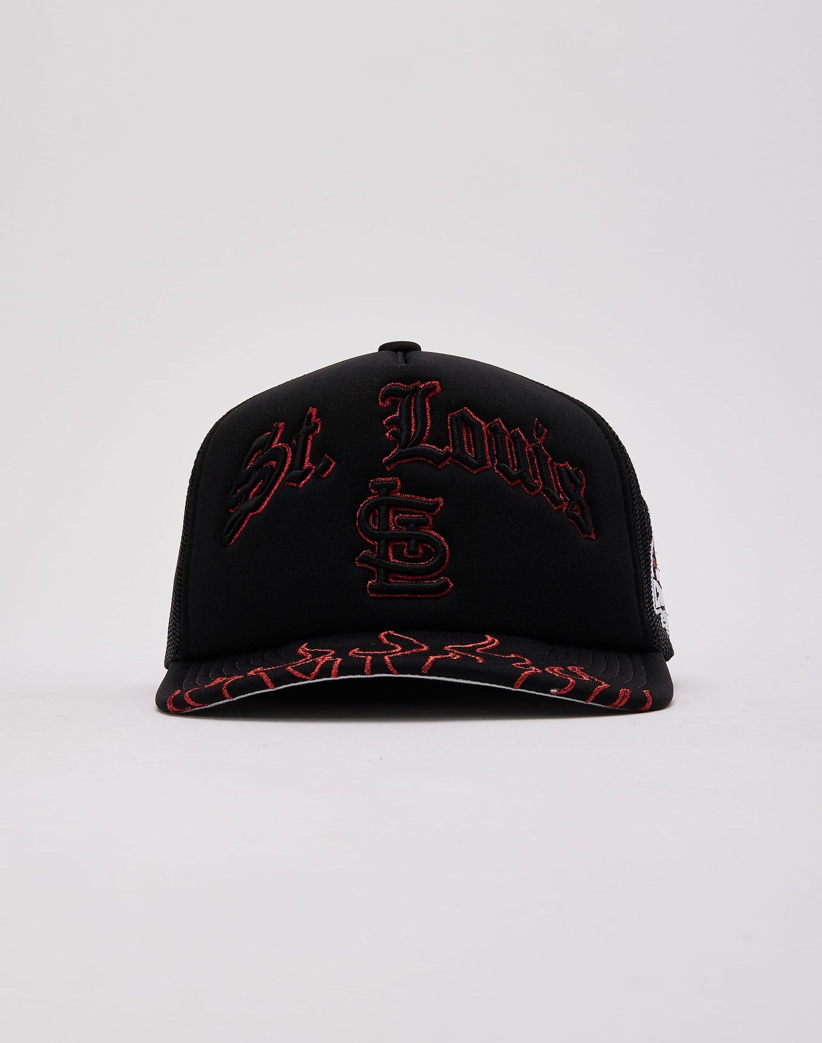 Mitchell & Ness MLB St. Louis Cardinals Flames Trucker Hat - Image 2