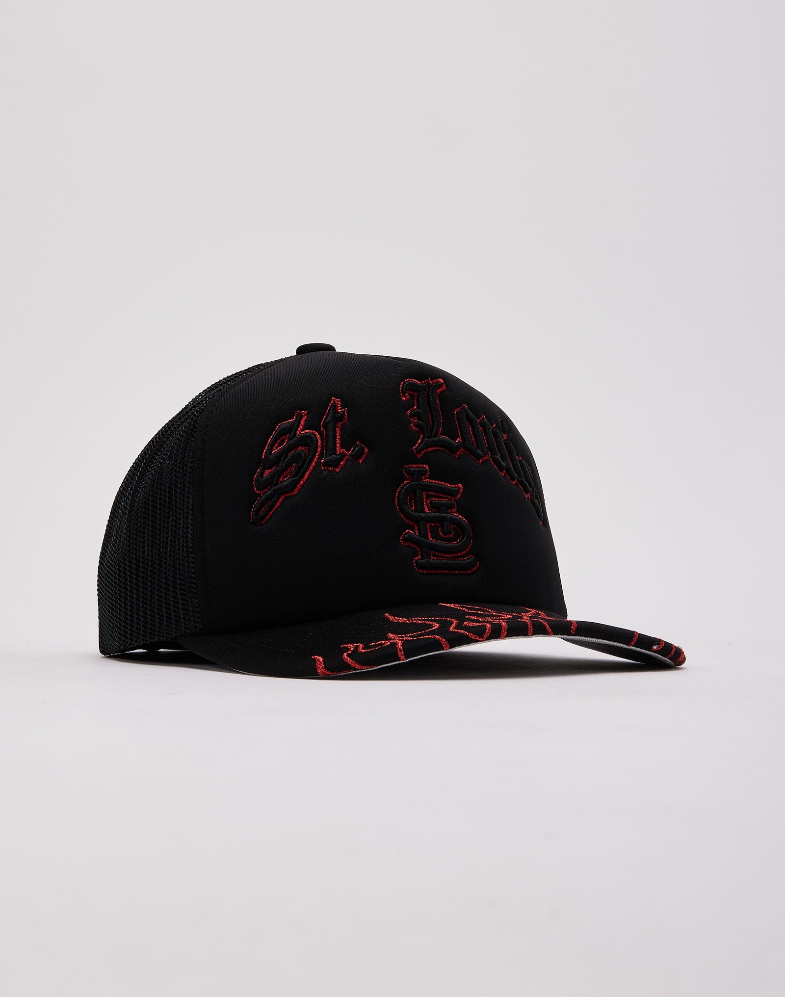 Mitchell & Ness MLB St. Louis Cardinals Flames Trucker Hat - Image 3