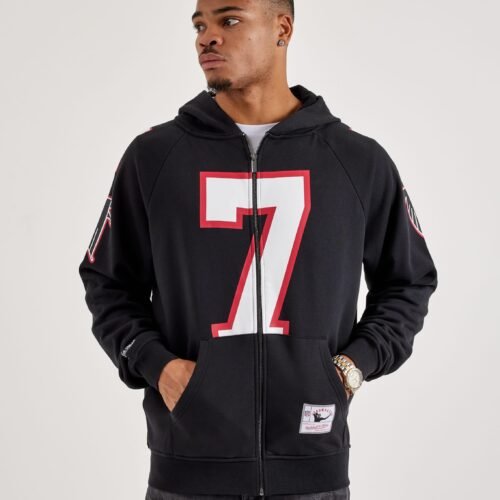 Mitchell & Ness NFL Maxxed Out Raglan Falcons Michael Vick Fleece Hoodie