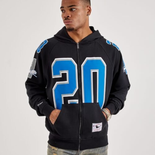 Mitchell & Ness NFL Maxxed Out Raglan Lions Barry Sanders Fleece Hoodie