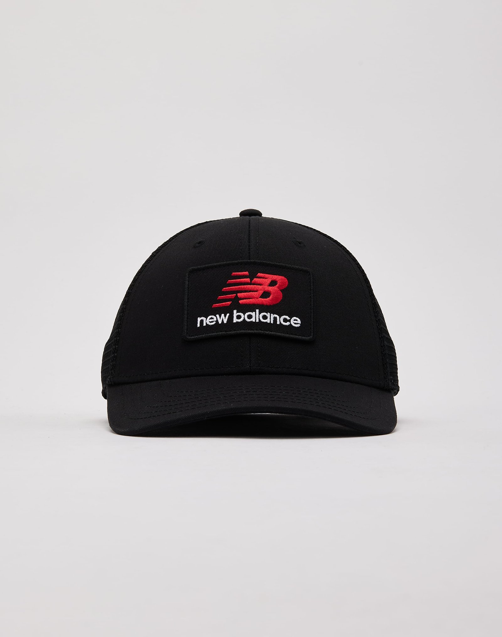 New Balance Stacked Patch Logo Trucker Hat - Image 2