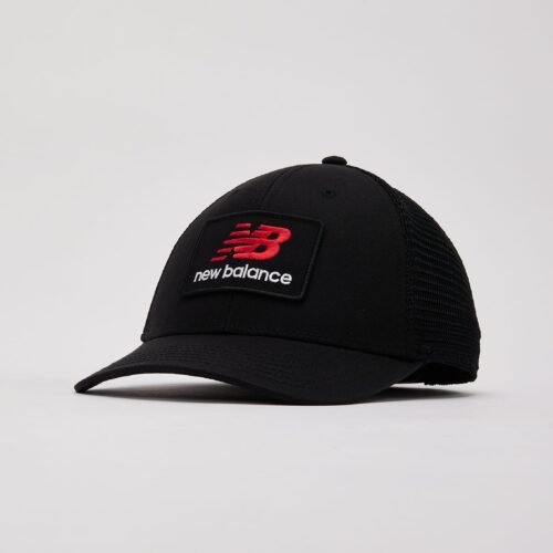 New Balance Stacked Patch Logo Trucker Hat