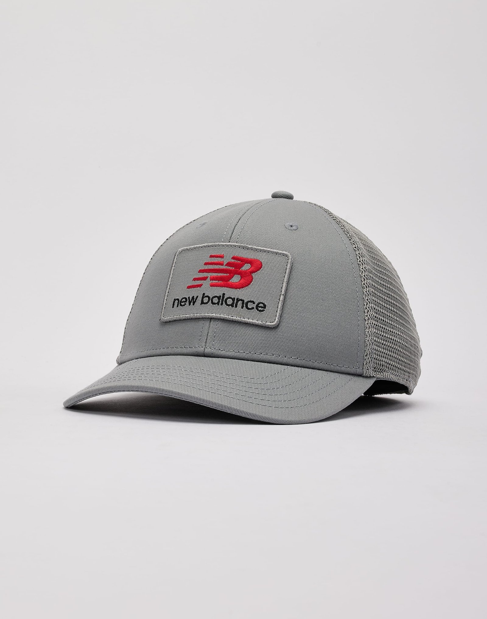 New Balance Stacked Patch Logo Trucker Hat