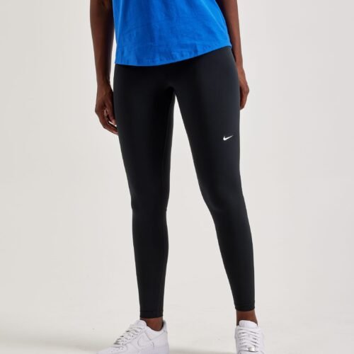 Nike Pro Mid-Rise Mesh-Paneled Leggings