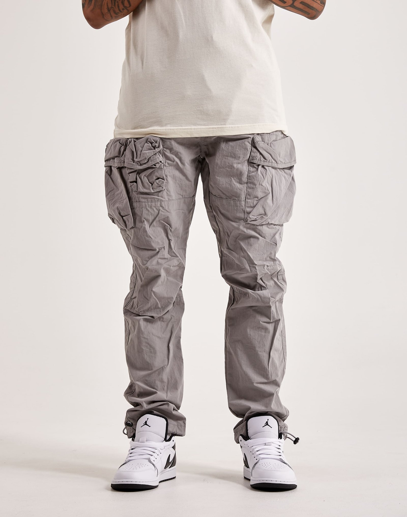 Smoke Rise Utility Peach Nylon Cargo Pants
