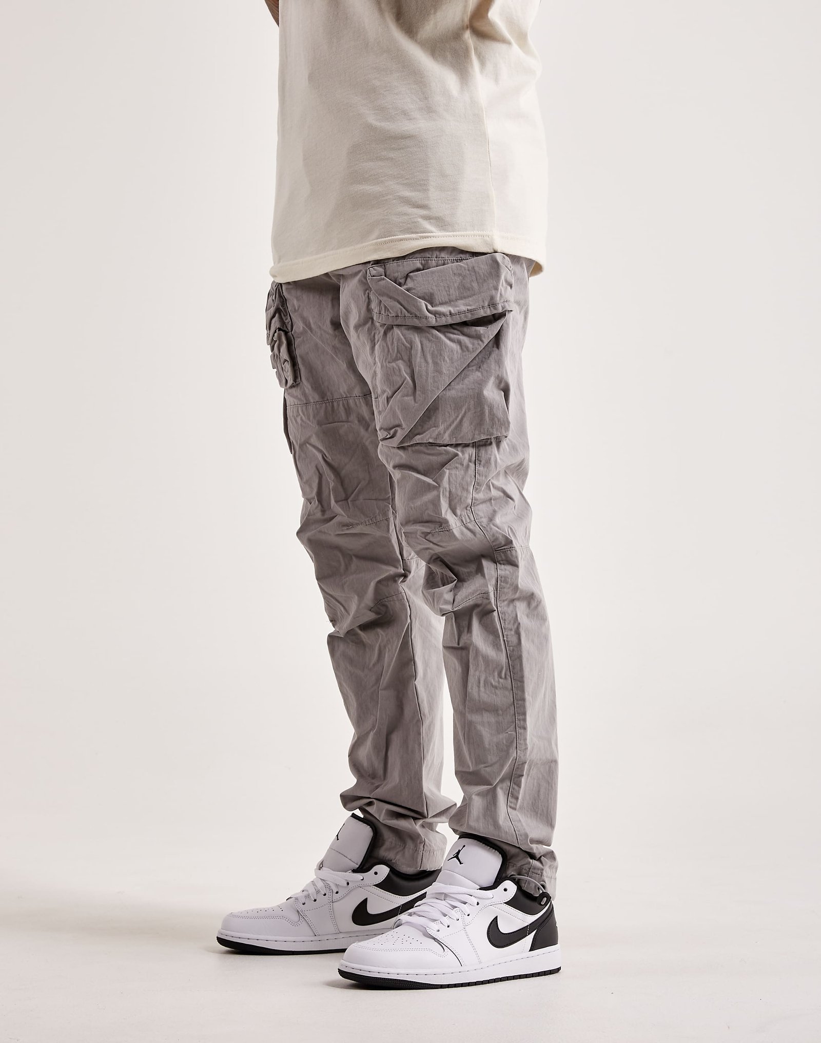 Smoke Rise Utility Peach Nylon Cargo Pants - Image 3