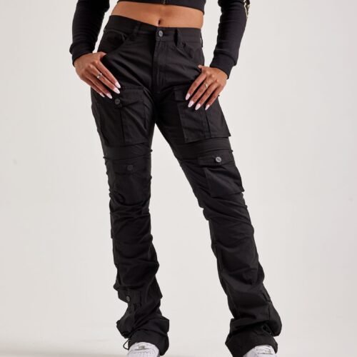 Smoke Rise Stacked Nylon Cargo Pants