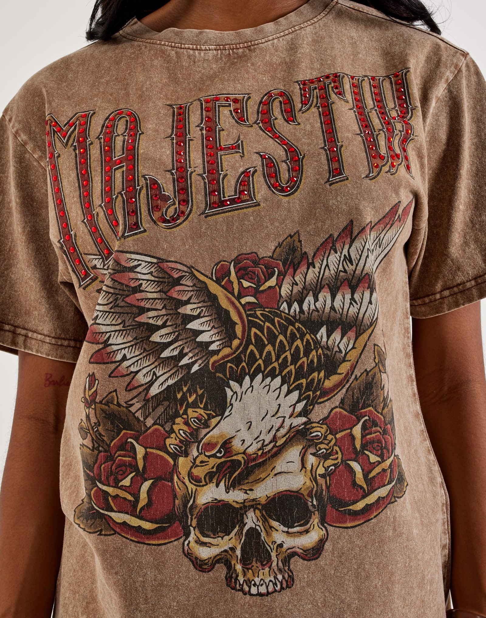 Majestik Skull Flowers Tee - Image 2