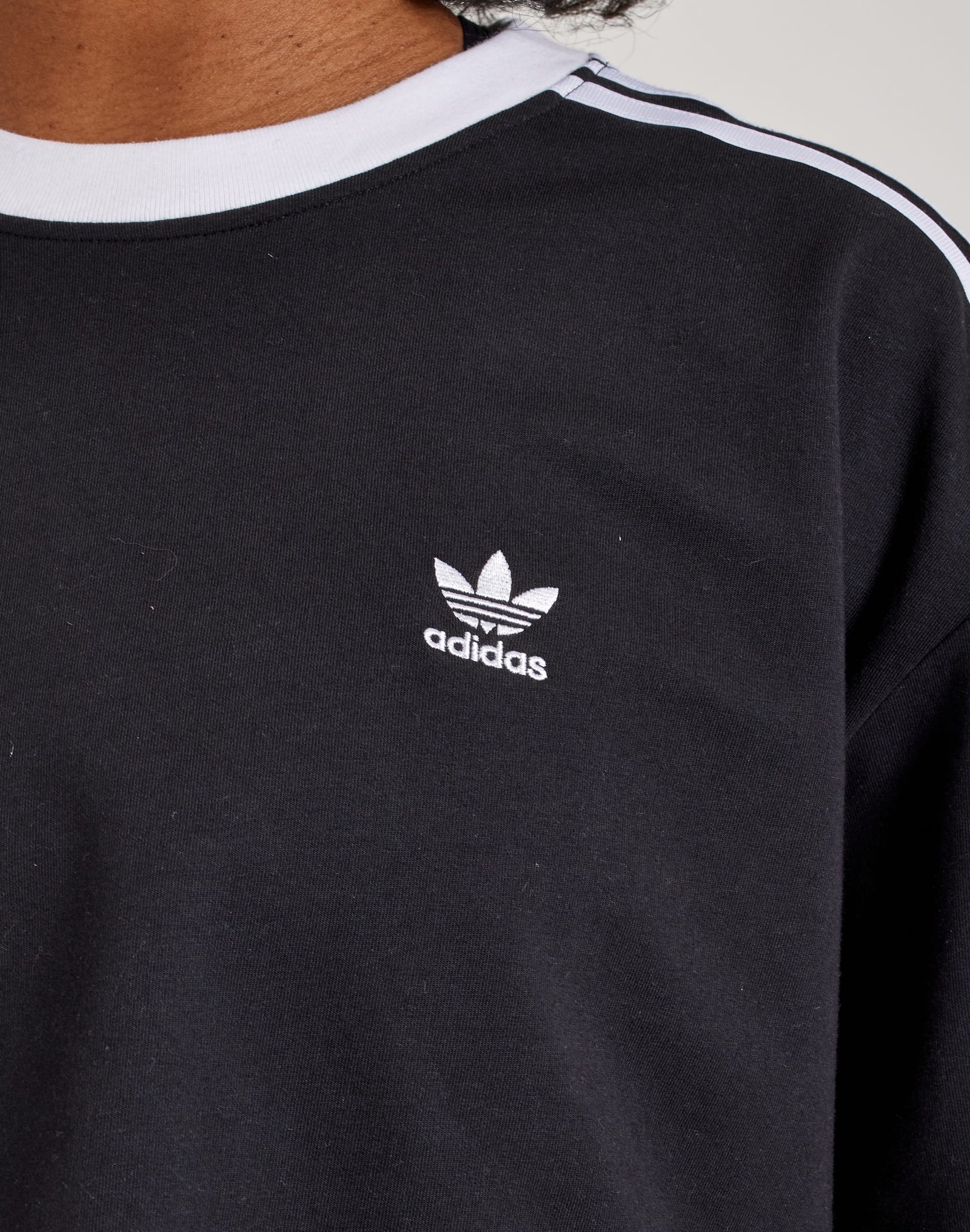 Adidas 3-Stripes Loose Cropped Tee - Image 2