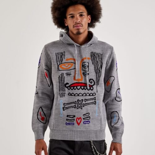 Chapter By Kohli Tribe Face Knit Hoodie