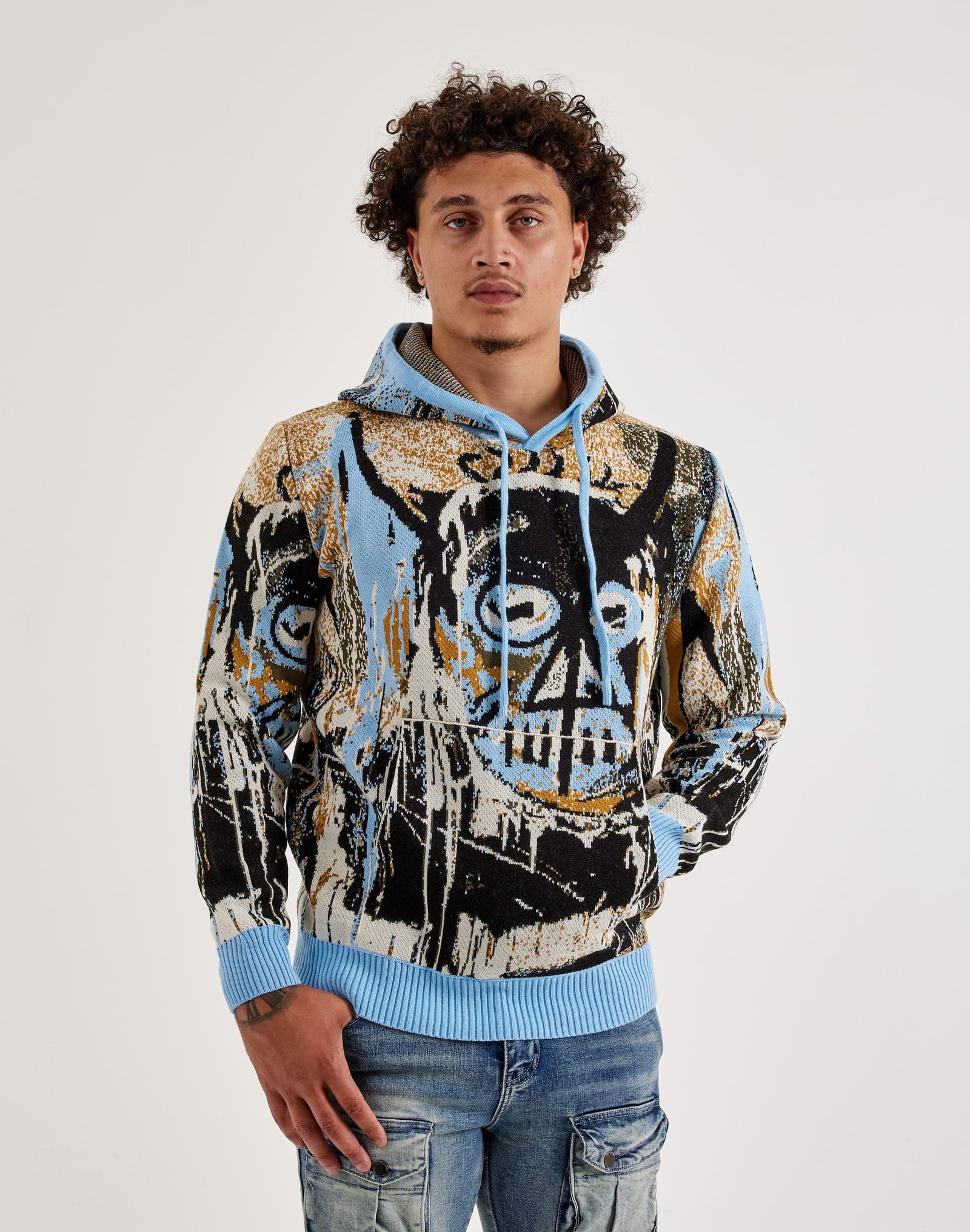 Chapter By Kohli Face Knit Hoodie