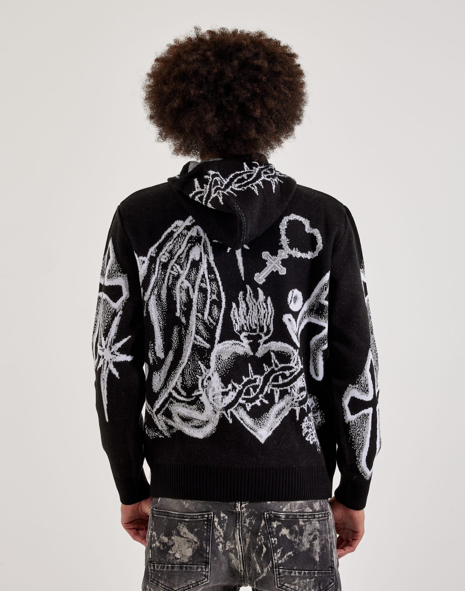 Chapter By Kohli Cross Knit Hoodie - Image 2