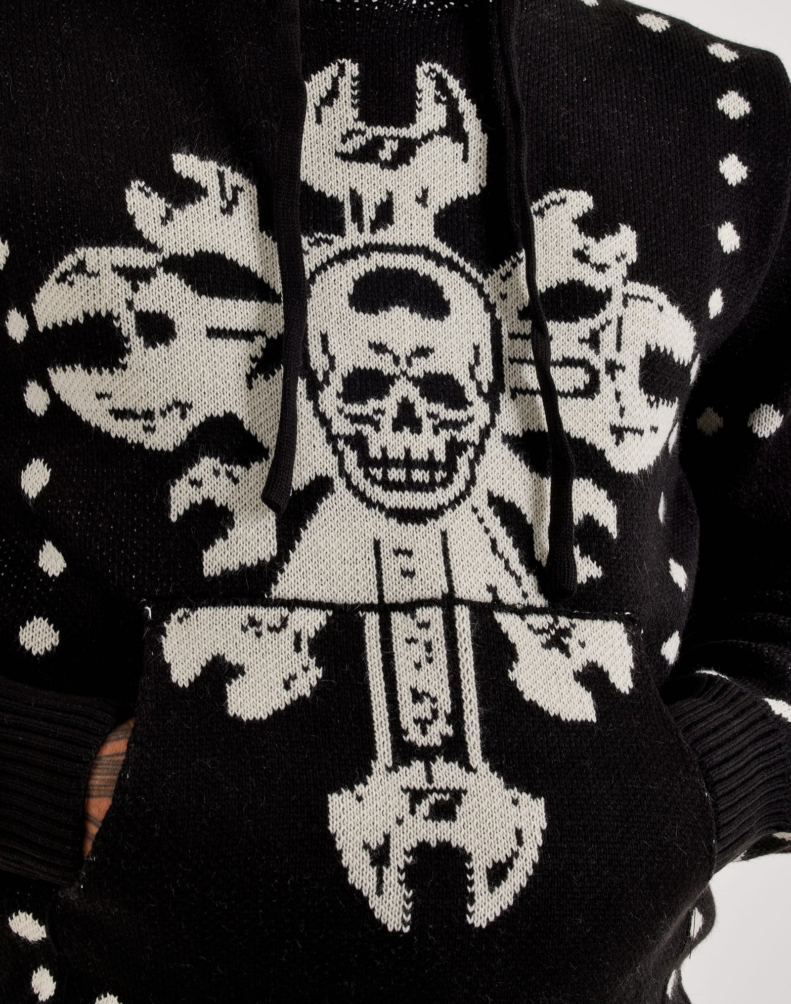 Chapter By Kohli Tool Cross Knit Hoodie - Image 2