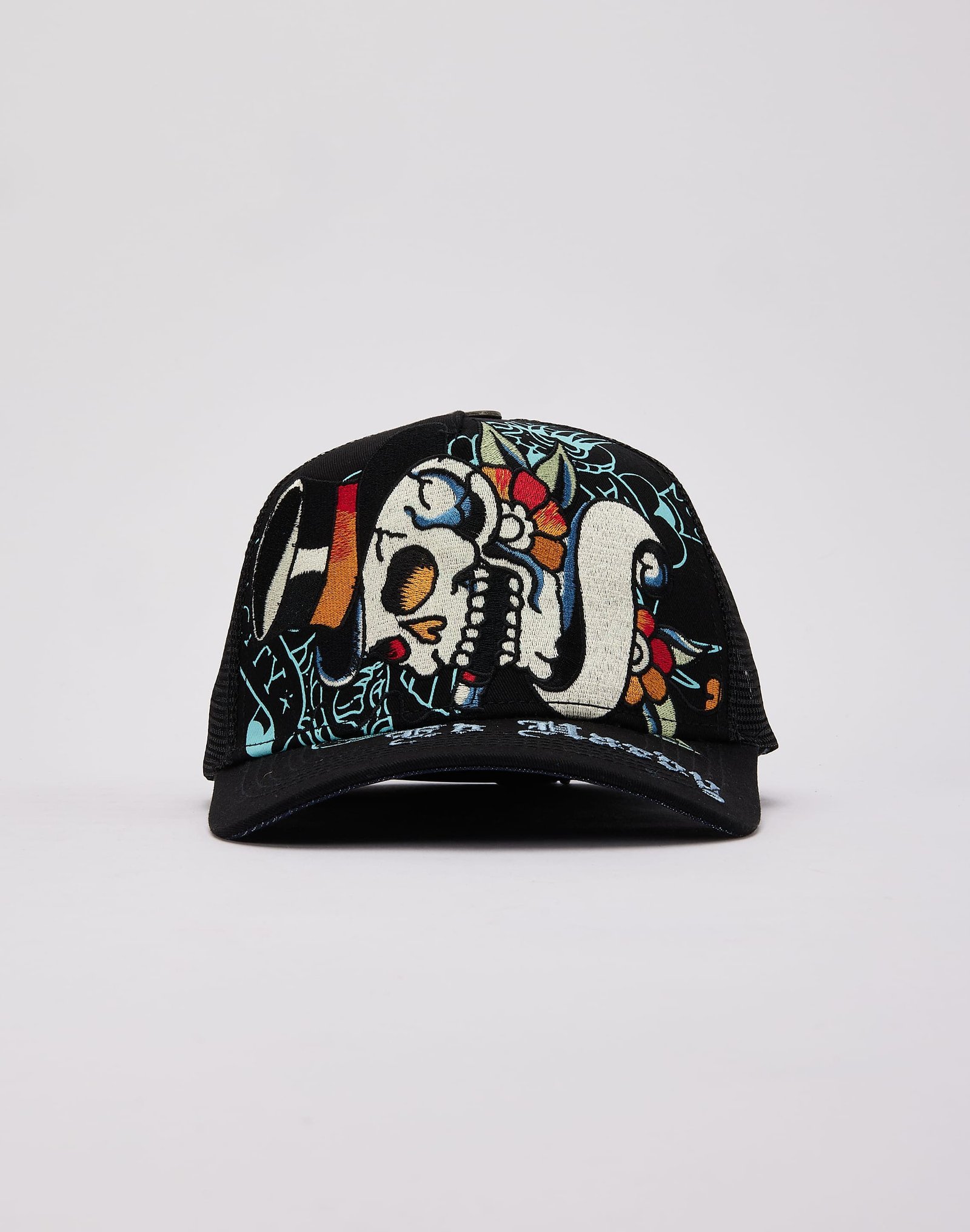 Ed Hardy Tiger Skull Trucker Hat - Image 2
