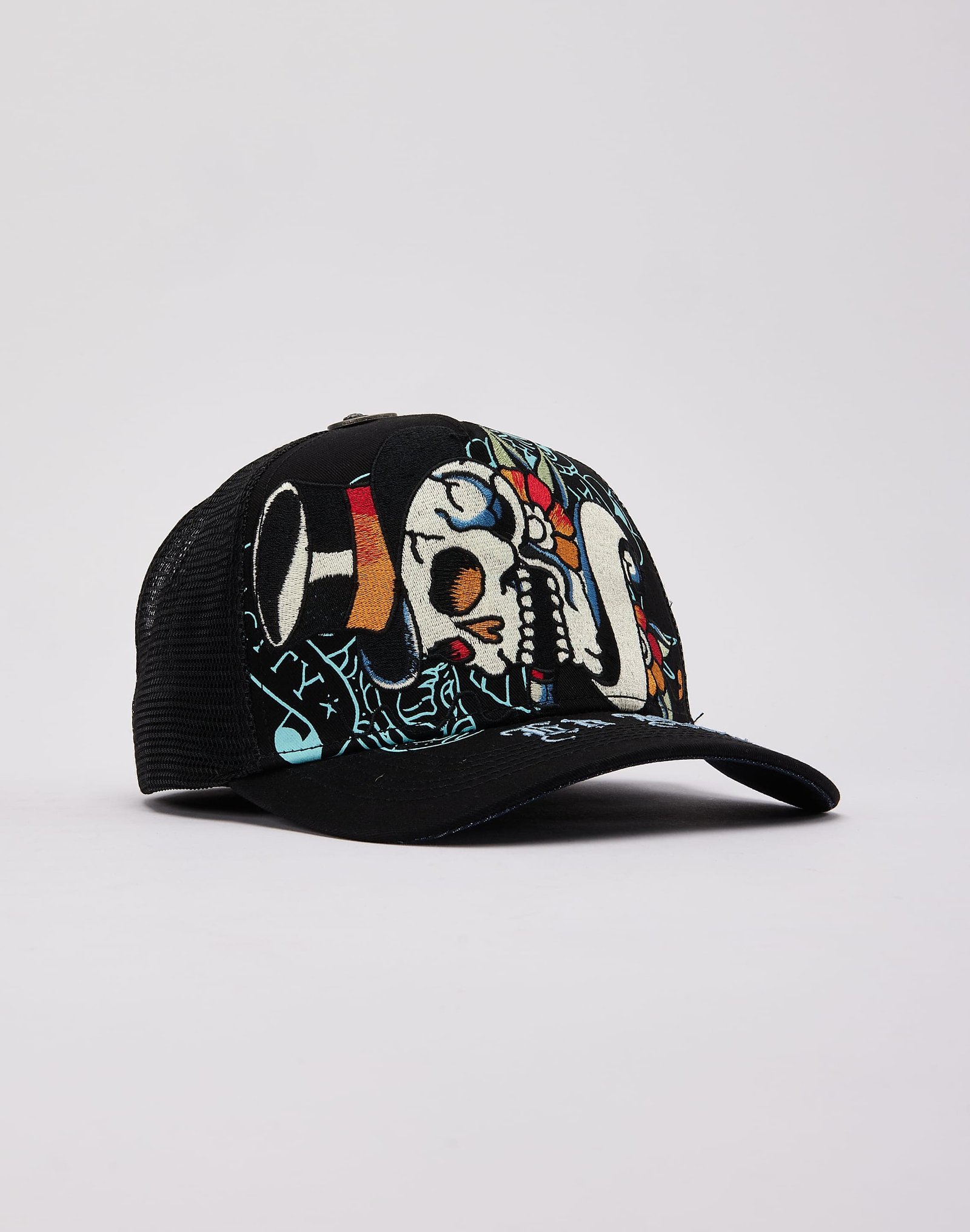 Ed Hardy Tiger Skull Trucker Hat - Image 3