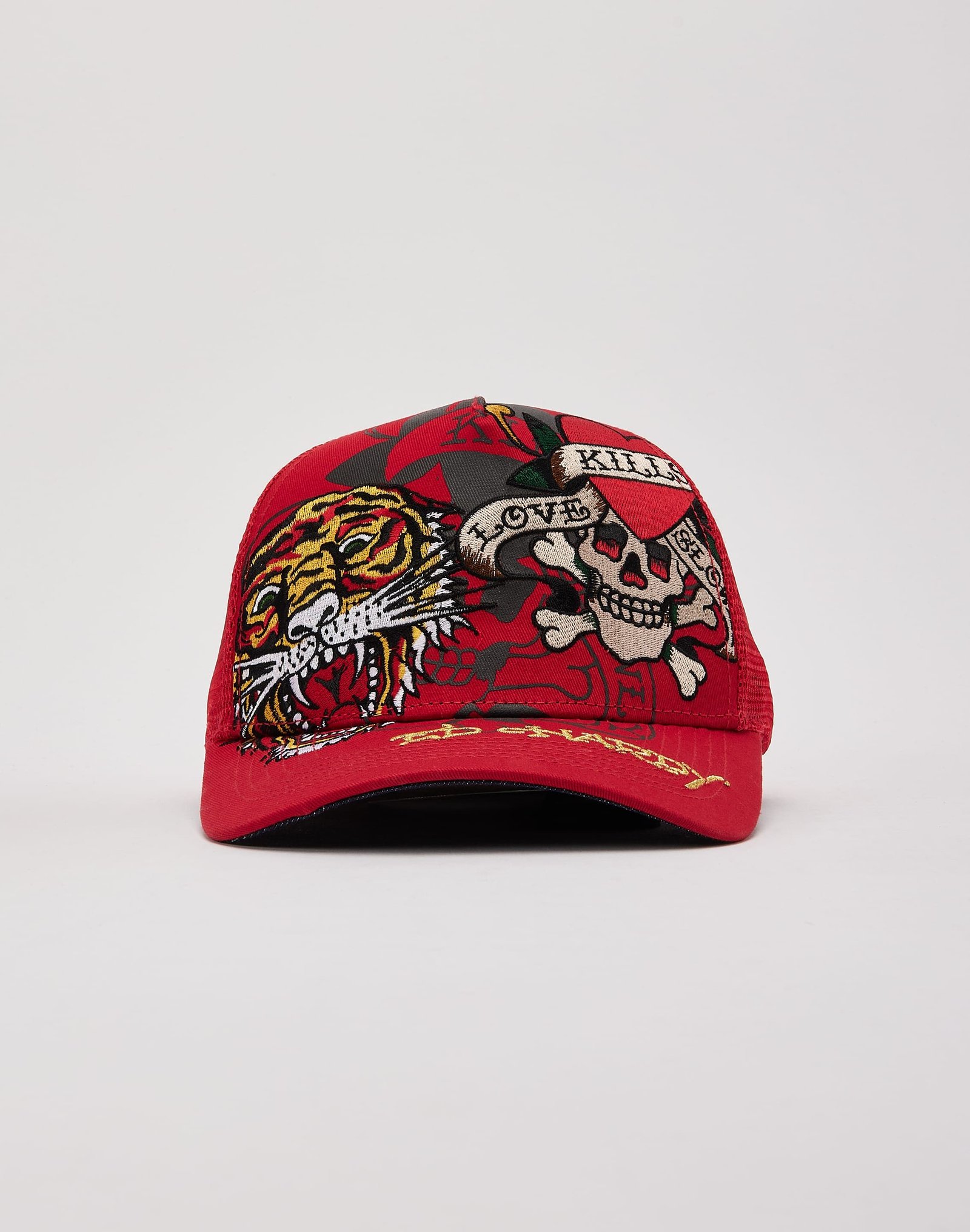 Ed Hardy Tiger Skull Trucker Hat - Image 2