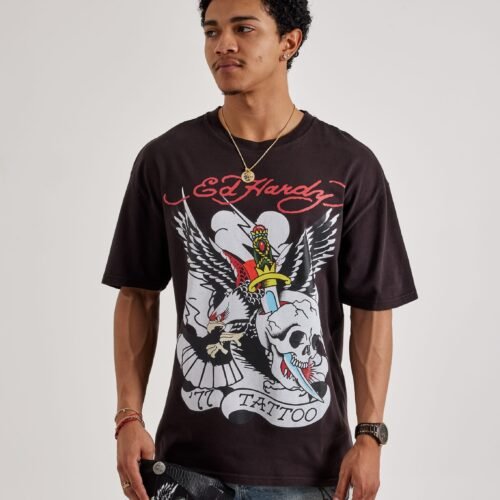 Ed Hardy '77 Eagle Boxy Tee