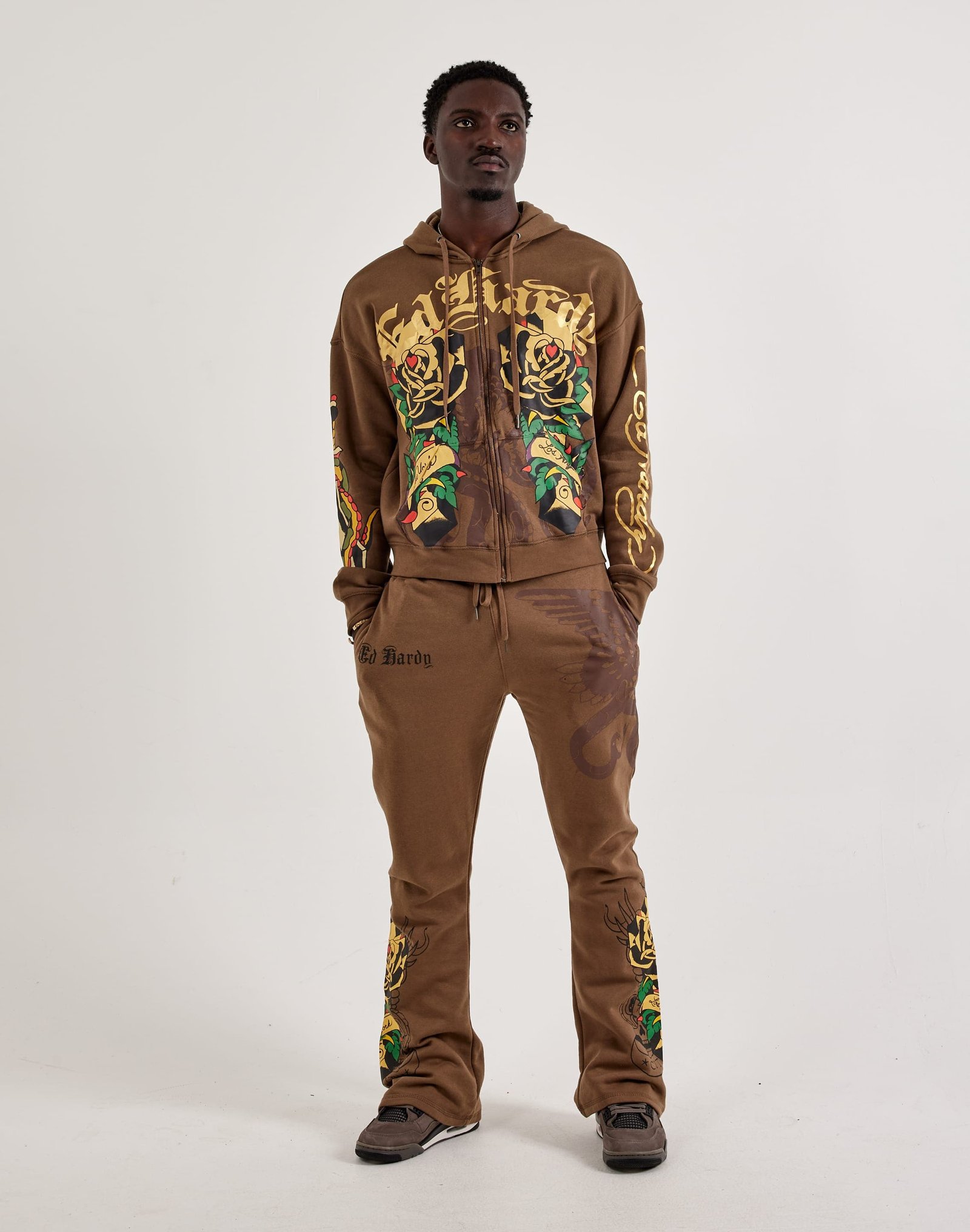 Ed Hardy Cross Full-Zip Fleece Hoodie - Image 5