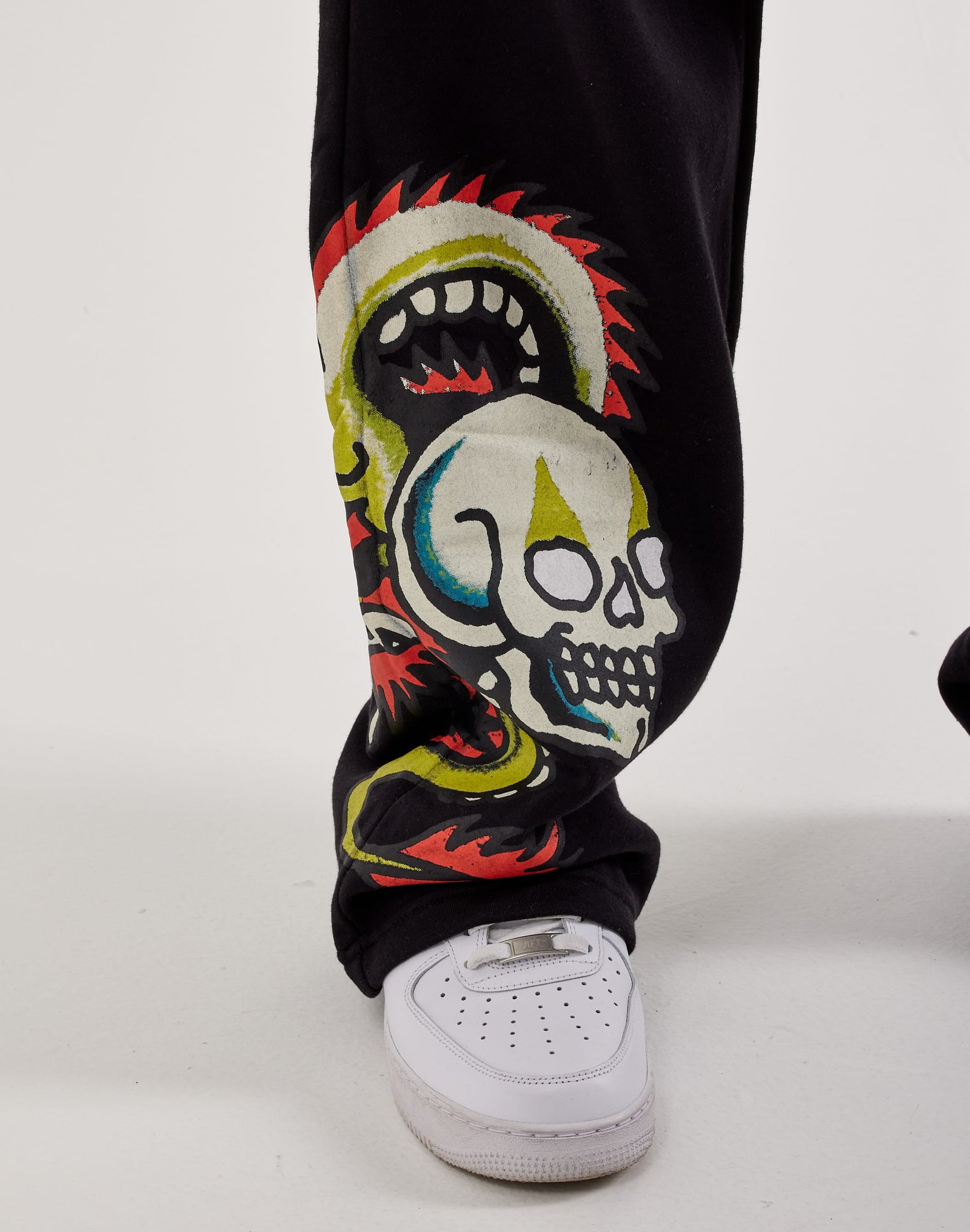 Ed Hardy Dragon Skull Baggy Fleece Sweatpants - Image 3