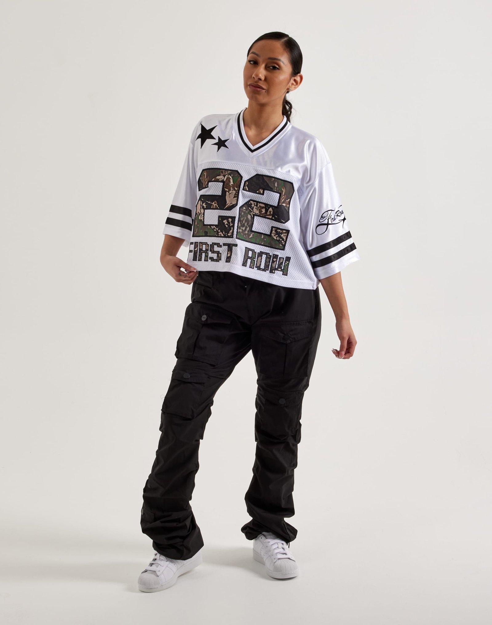 First Row Cropped Mesh Jersey - Image 5