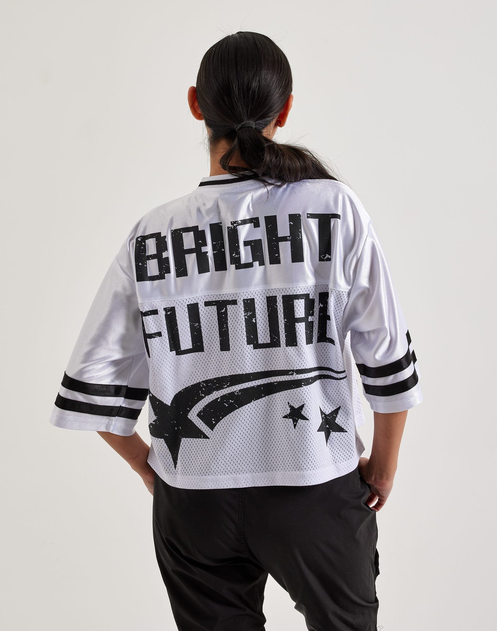 First Row Cropped Mesh Jersey - Image 2