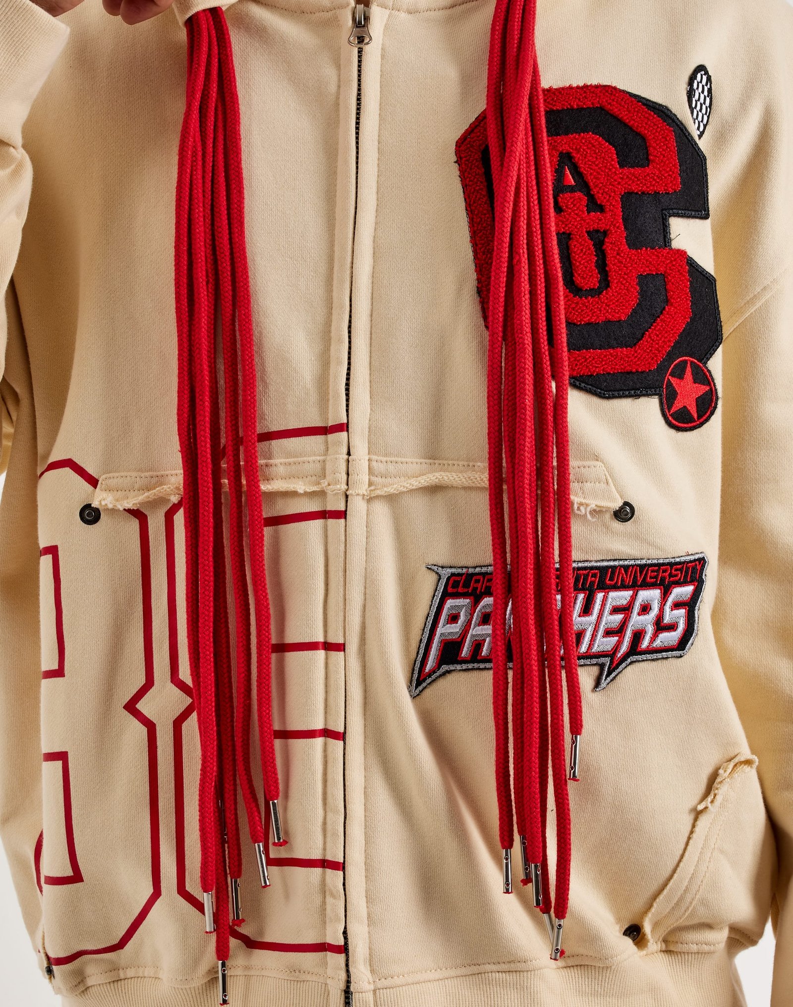 For The Fan Clark Atlanta University Honor Full-Zip Fleece Hoodie - Image 3