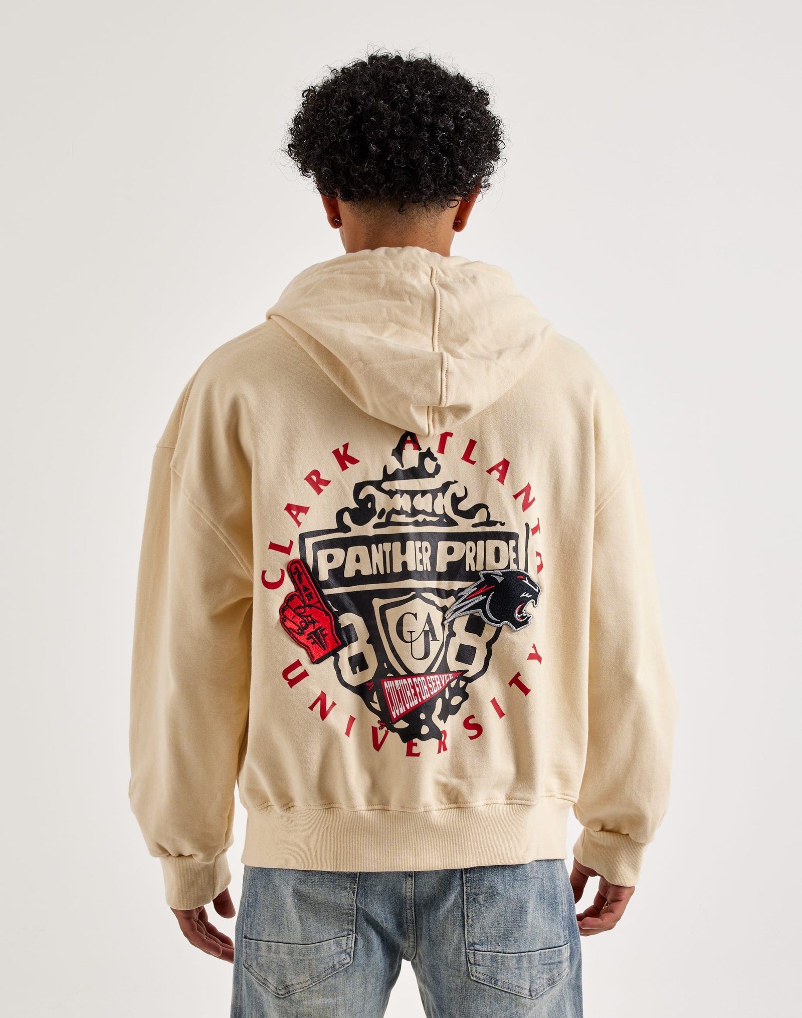 For The Fan Clark Atlanta University Honor Full-Zip Fleece Hoodie - Image 2