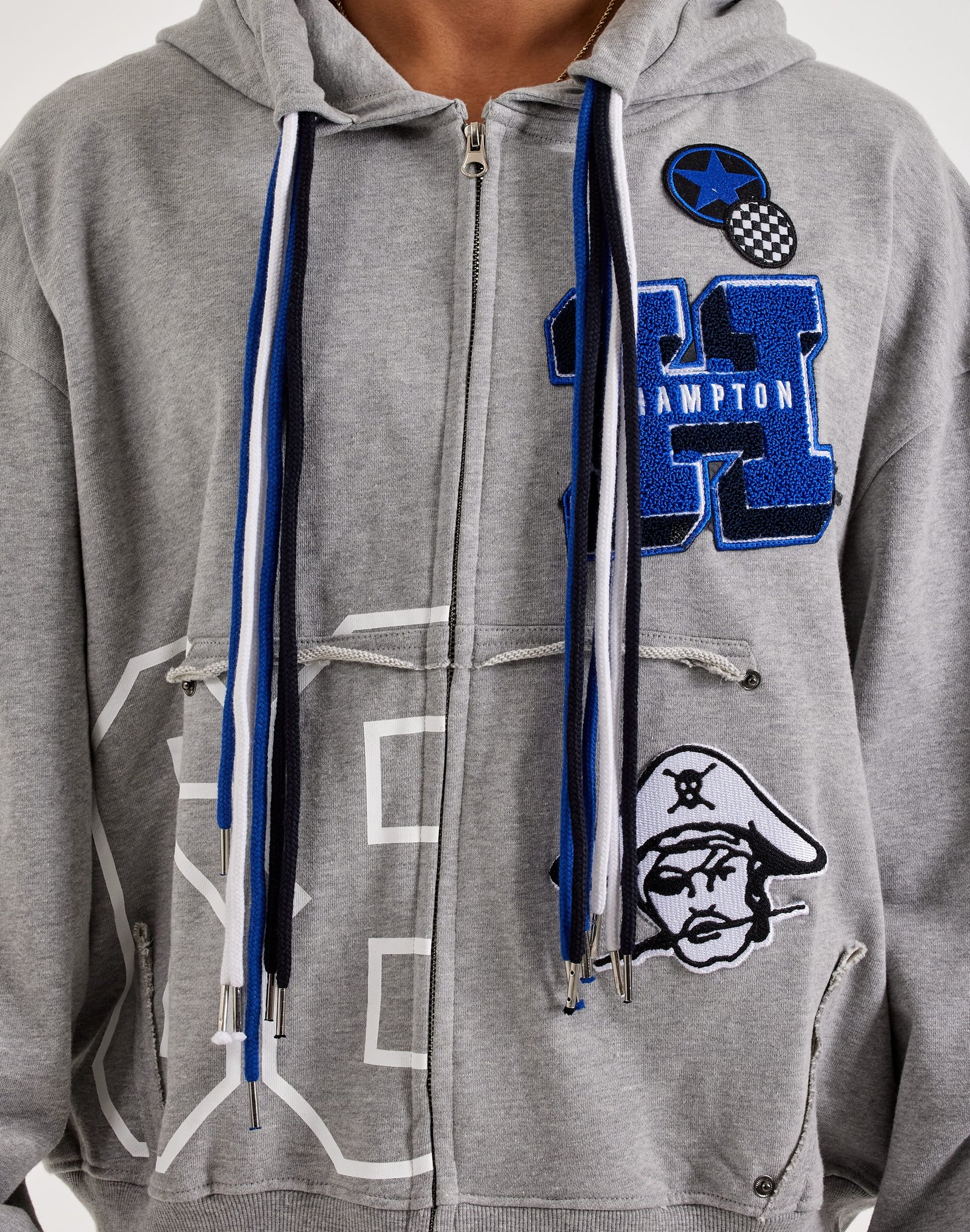 For The Fan Hampton University Home By The Sea Honor Full-Zip Fleece Hoodie - Image 3