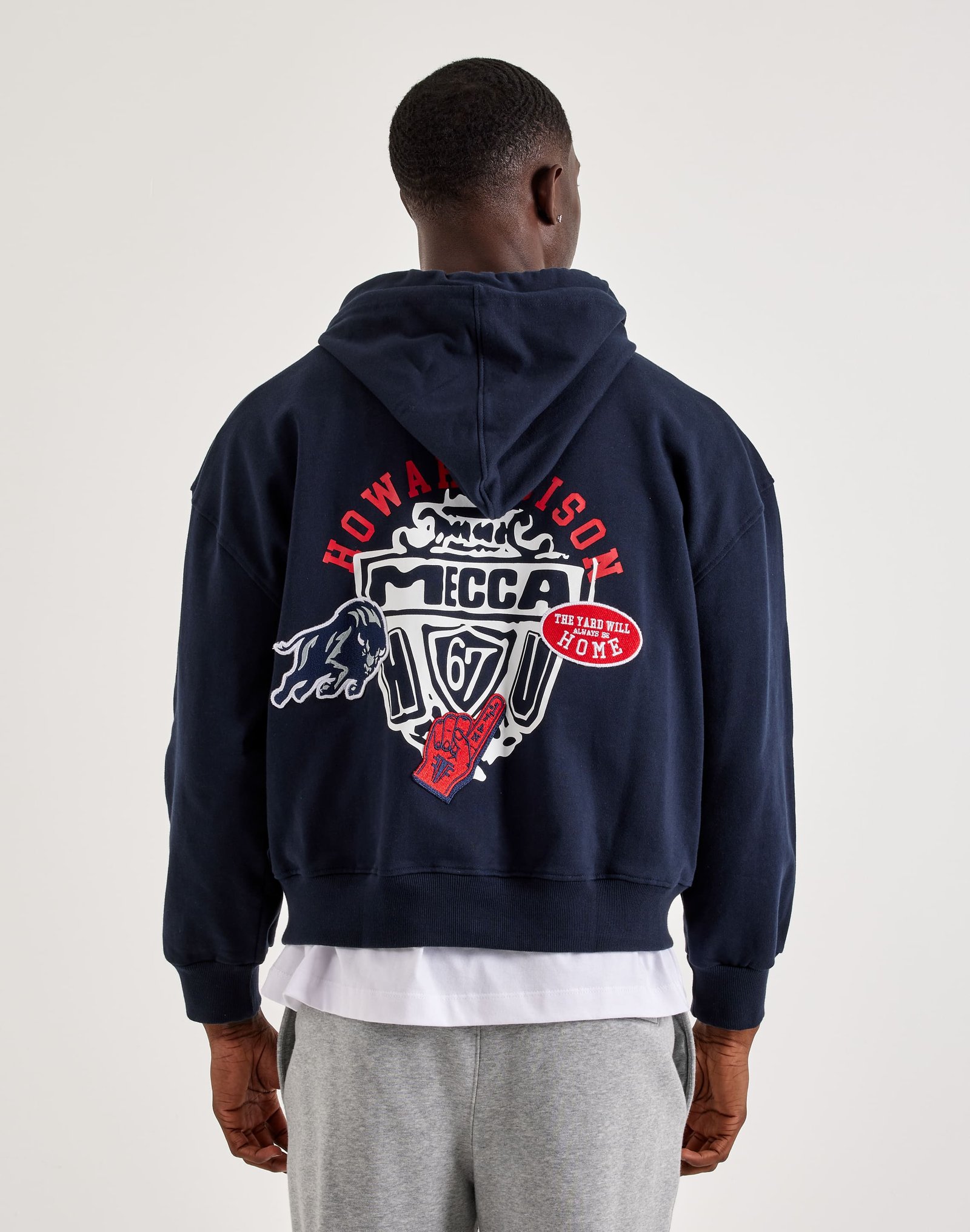 For The Fan Howard University The Mecca Honor Full-Zip Fleece Hoodie - Image 2