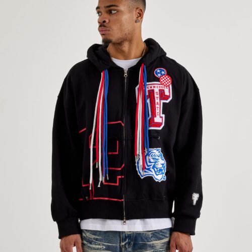 For The Fan Tennessee State University Roar City Honor Full-Zip Fleece Hoodie