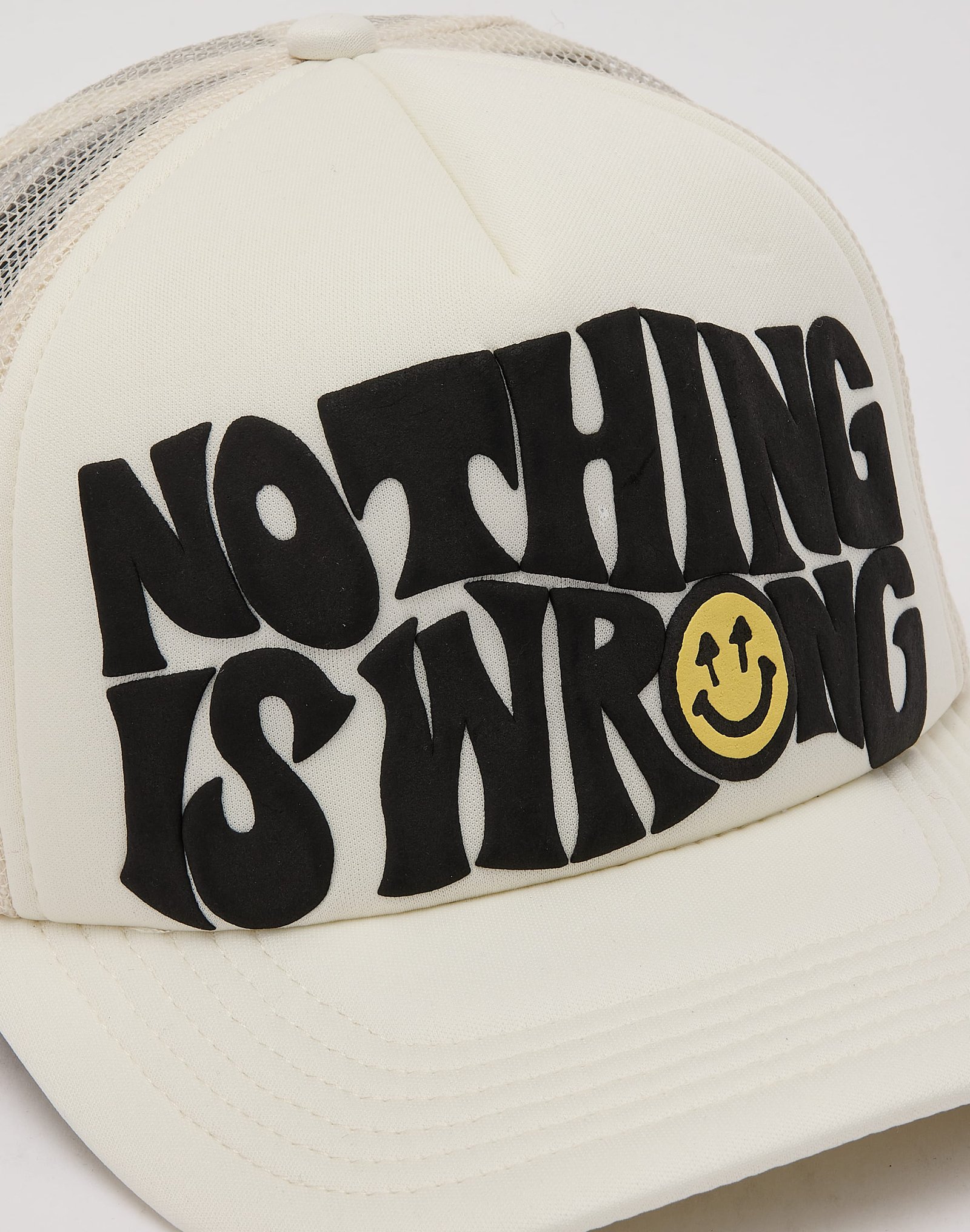 Happy Caps Nothing Is Wrong Trucker Hat - Image 4