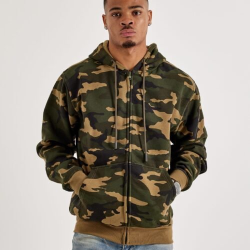 DH Essentials Basic Full-Zip Fleece Hoodie