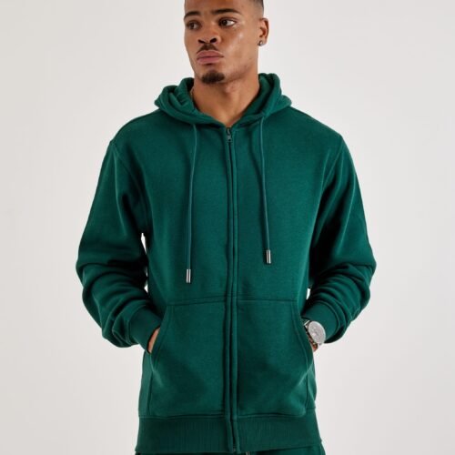 DH Essentials Basic Full-Zip Fleece Hoodie