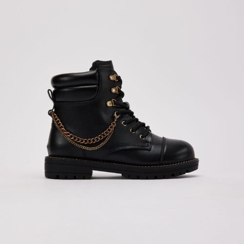 Kurt Geiger Chain Combat Boot Grade-School