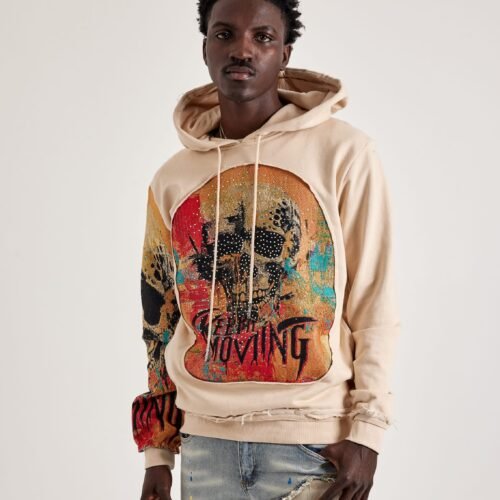 Majestik Keep It Moving Tapestry Mix Hoodie