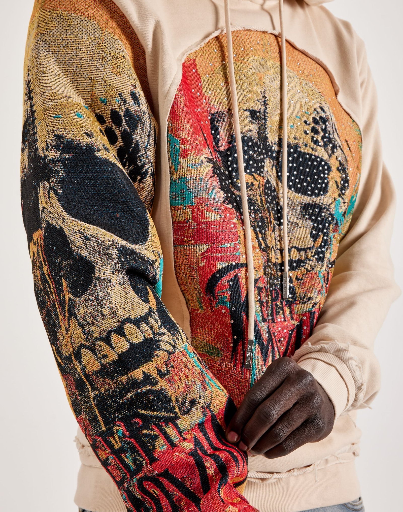 Majestik Keep It Moving Tapestry Mix Hoodie - Image 2