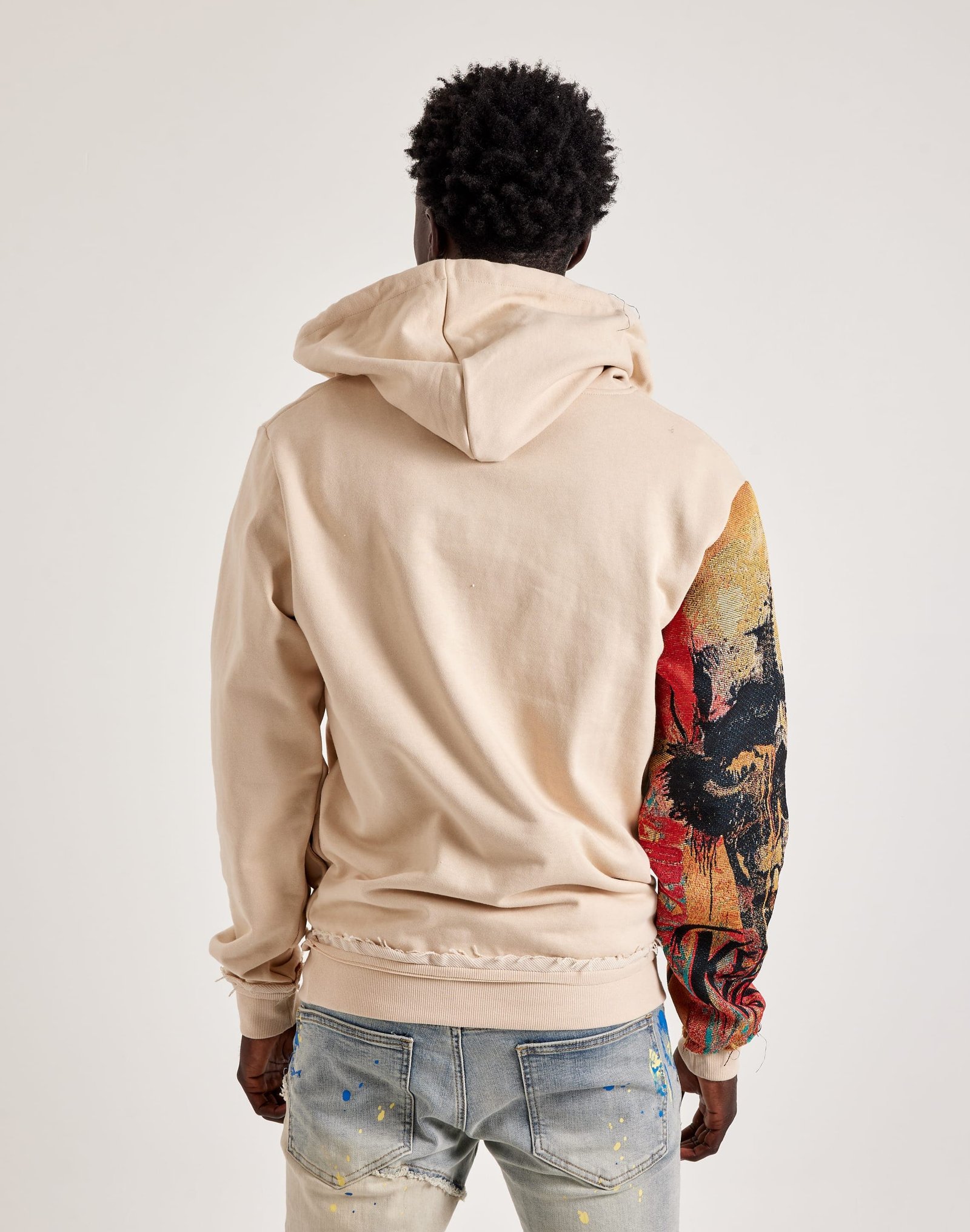 Majestik Keep It Moving Tapestry Mix Hoodie - Image 3