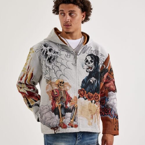 Majestik Fearless Spirit Full-Zip Tapestry Hoodie