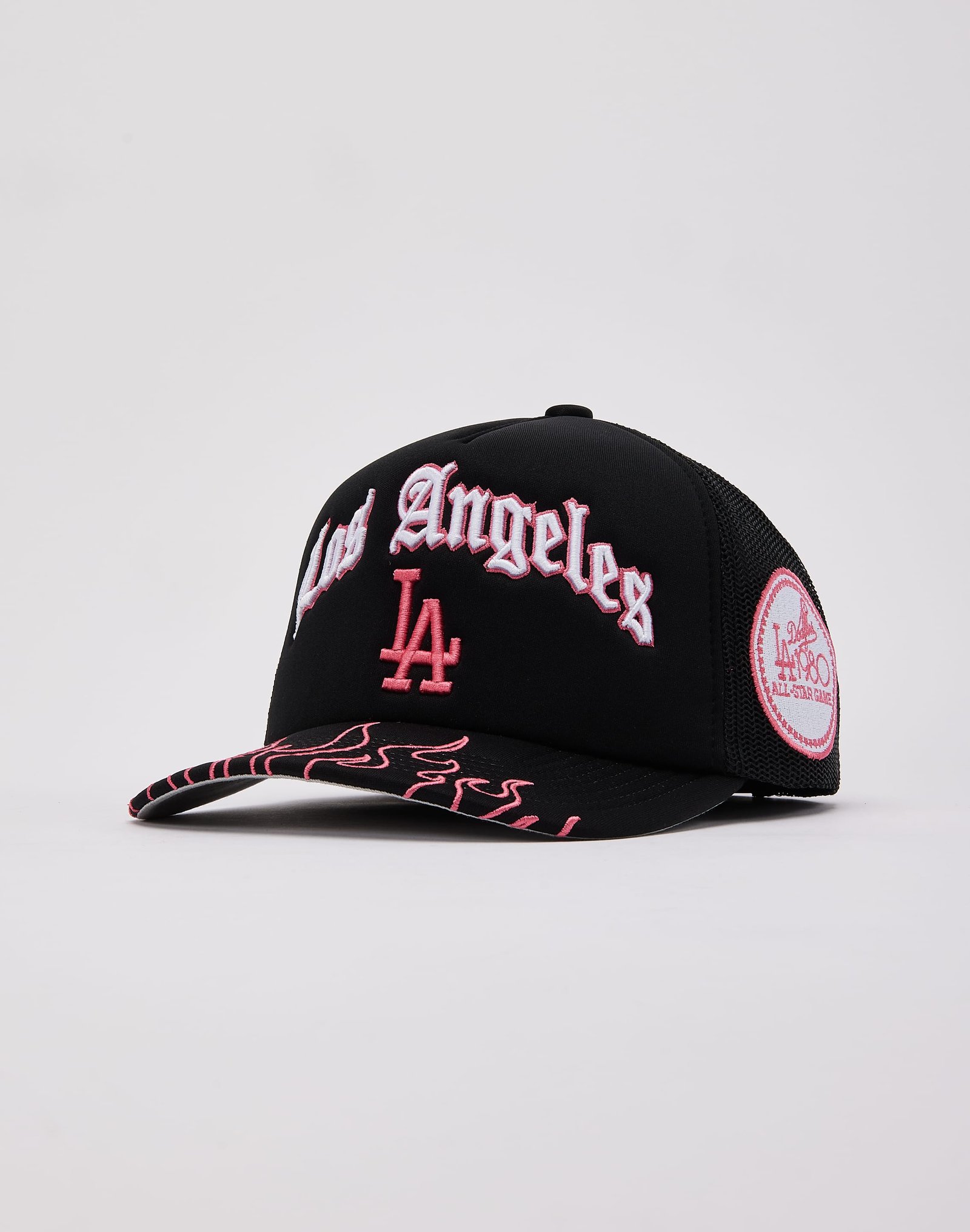 Mitchell & Ness MLB Los Angeles Dodgers Flames Trucker Hat