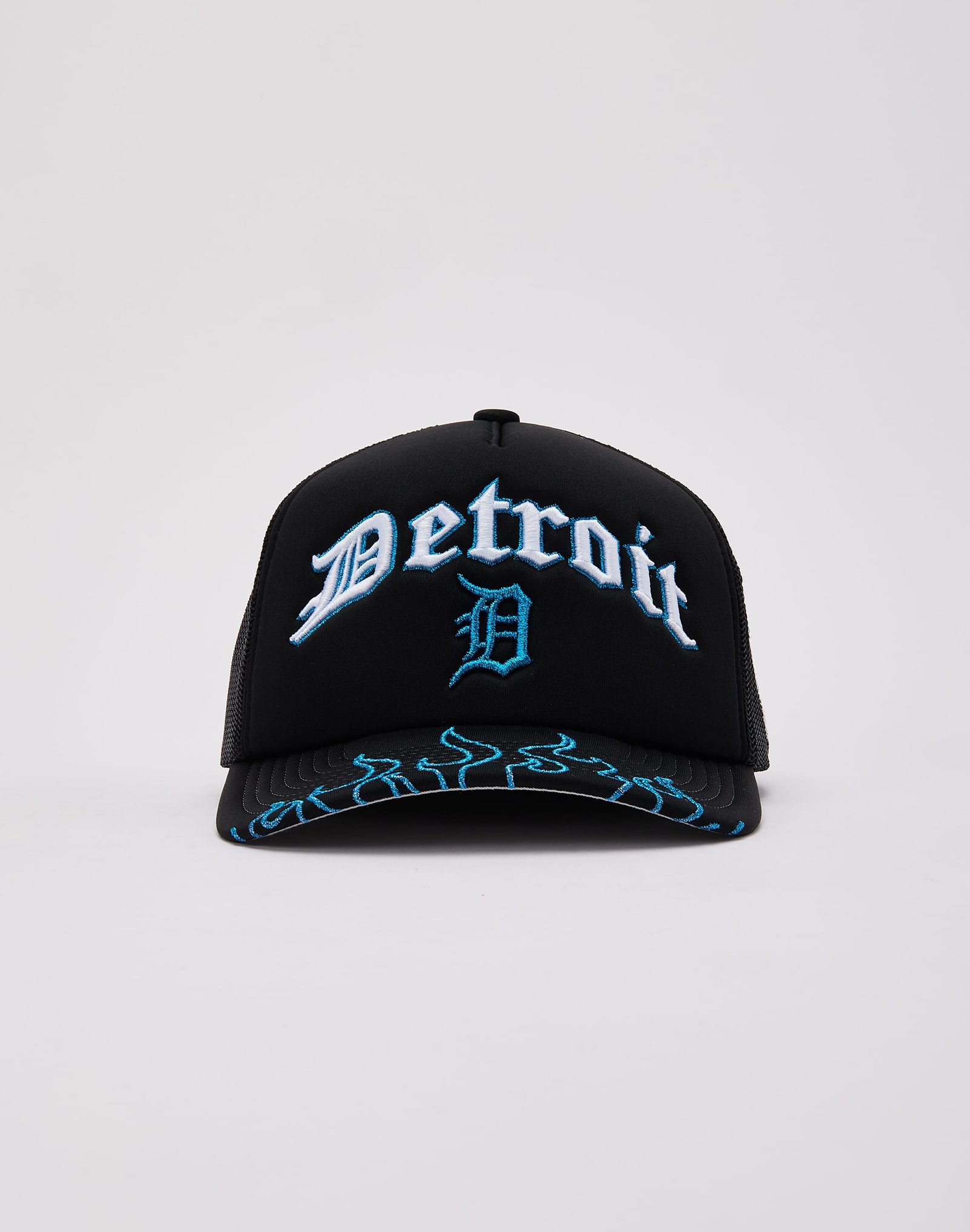 Mitchell & Ness MLB Detroit Tigers Flames Trucker Hat - Image 2