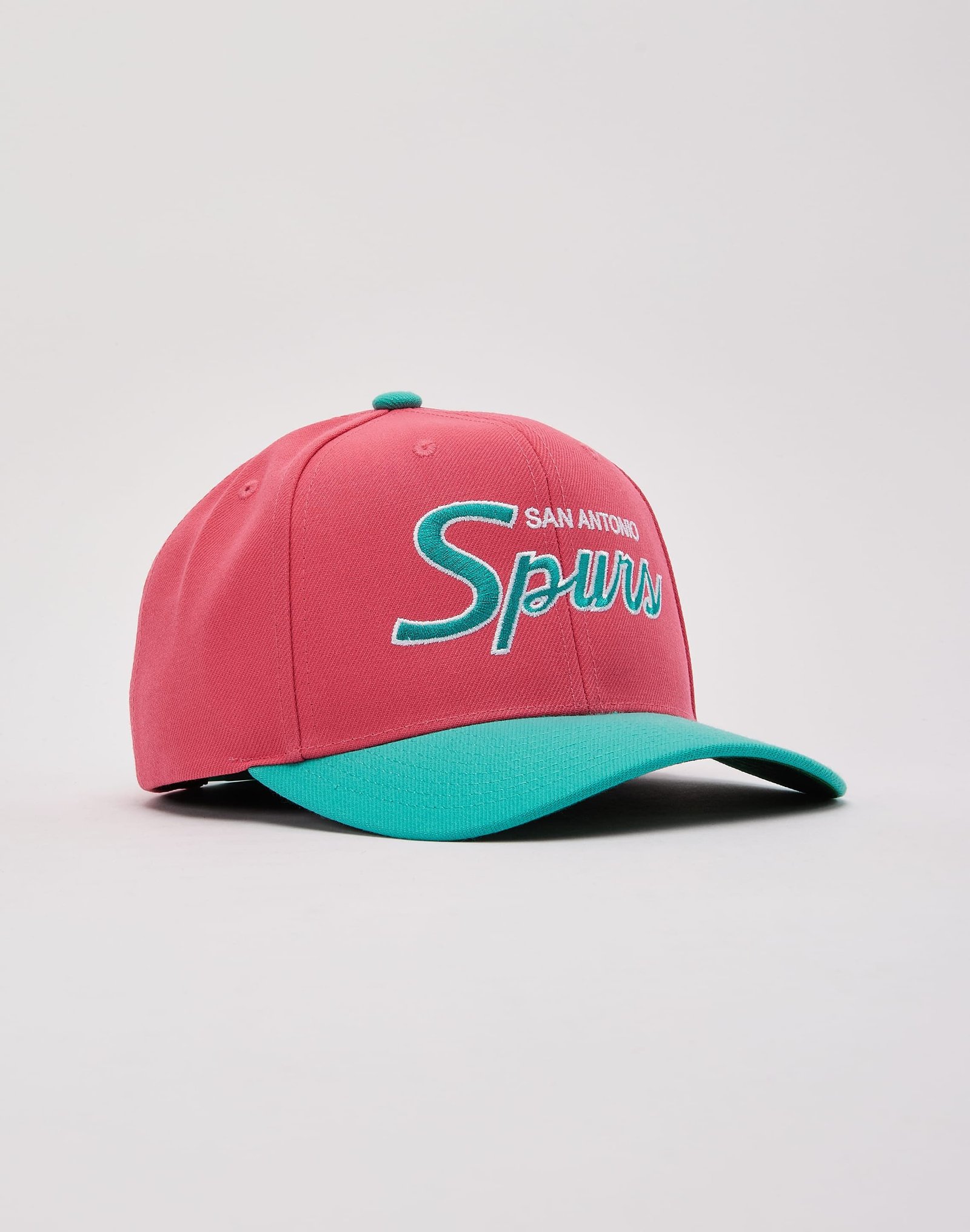 Mitchell & Ness NBA San Antonio Spurs Script Snapback Hat - Image 3