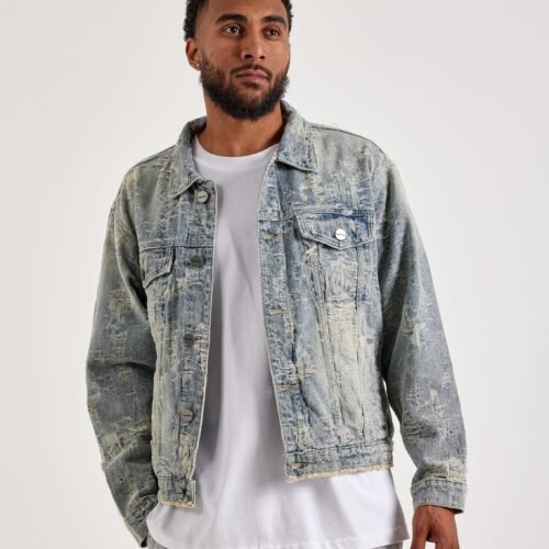 Smoke Rise Distressed Denim Jacket