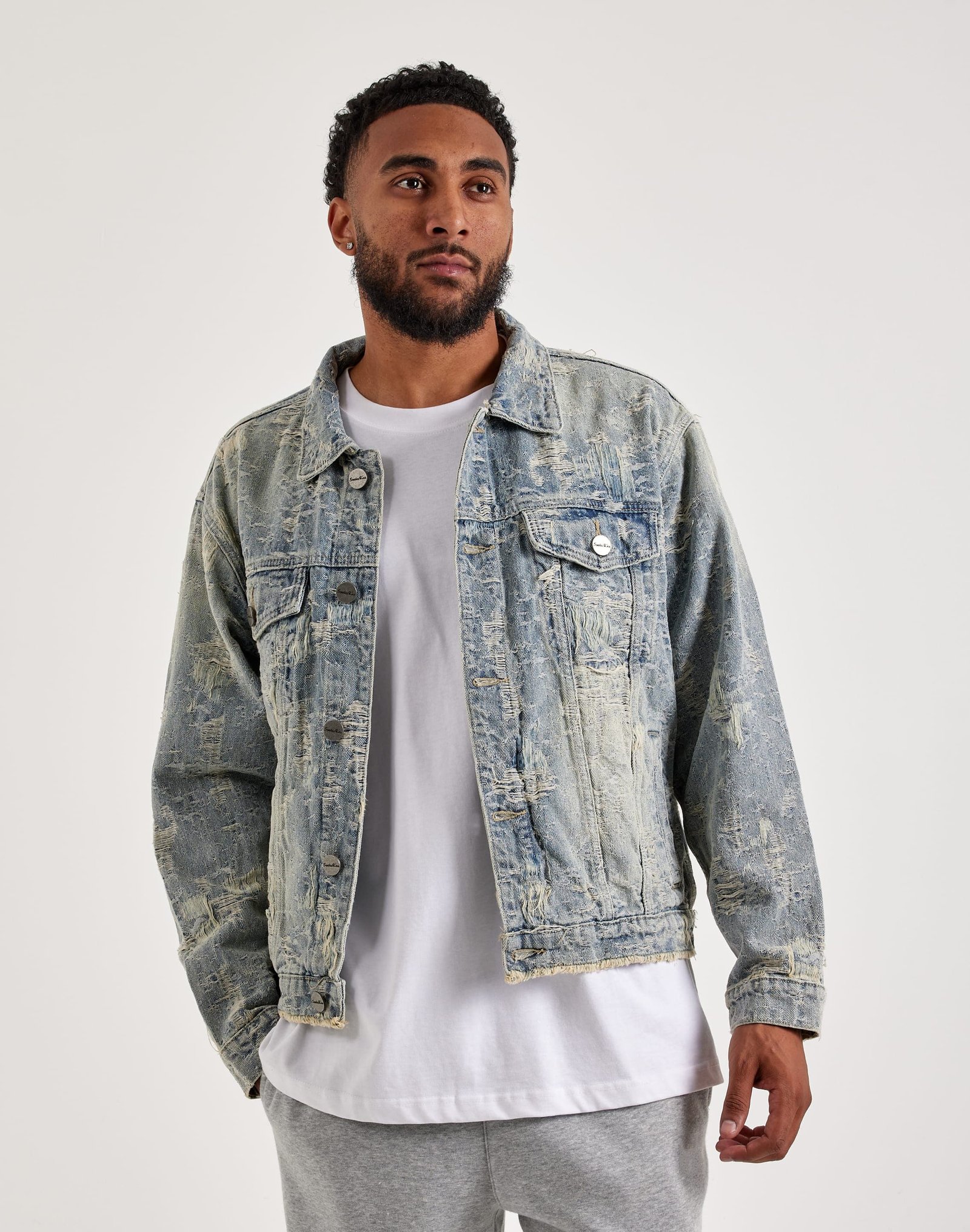 Smoke Rise Distressed Denim Jacket