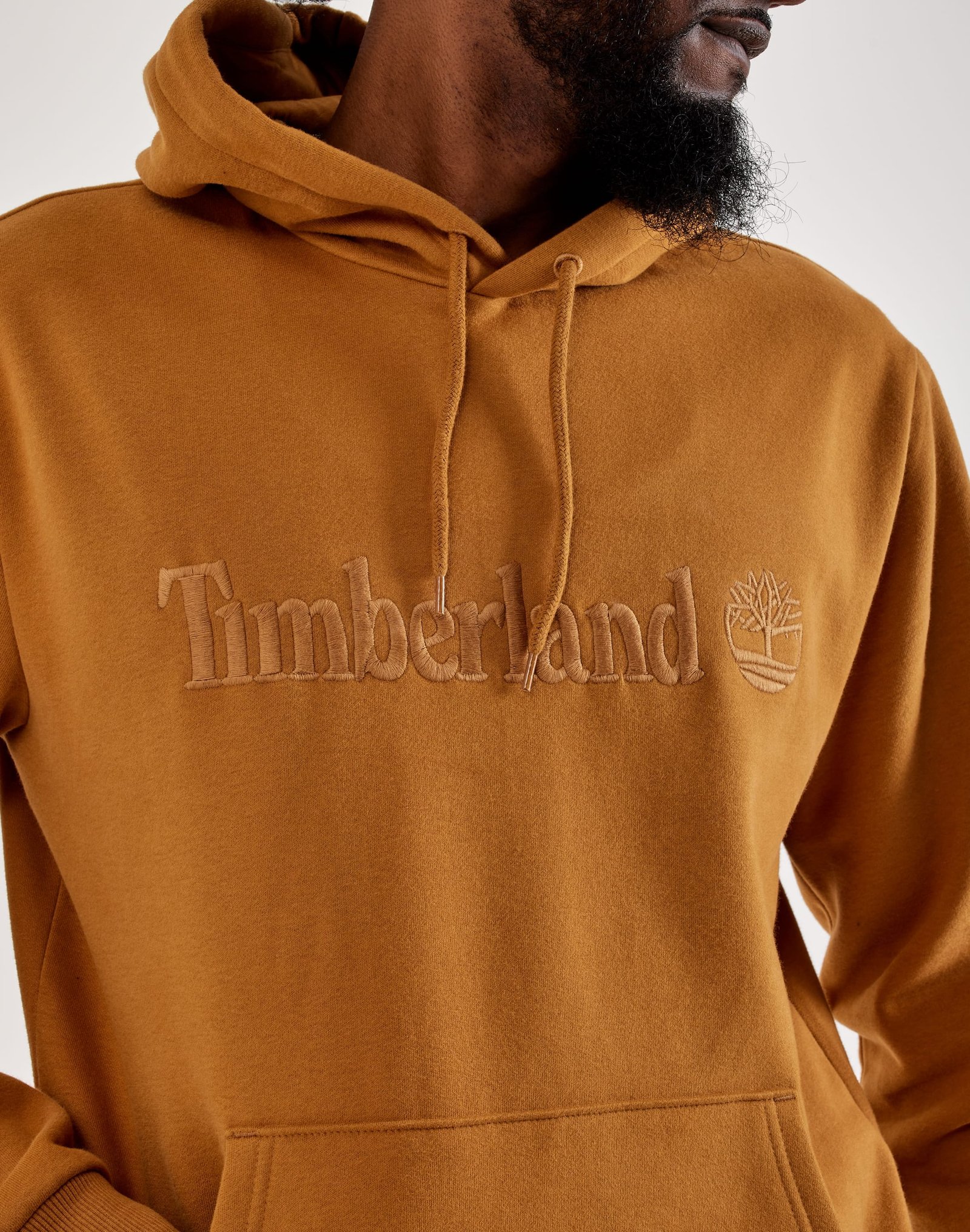 Timberland Embroidered Logo Fleece Hoodie - Image 2