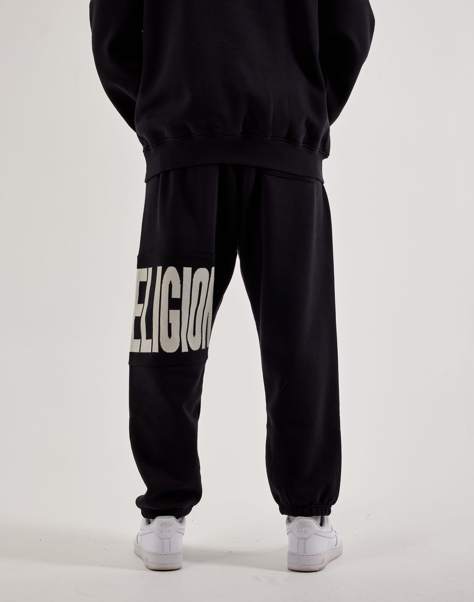 True Religion Knit Panel Fleece Joggers - Image 4