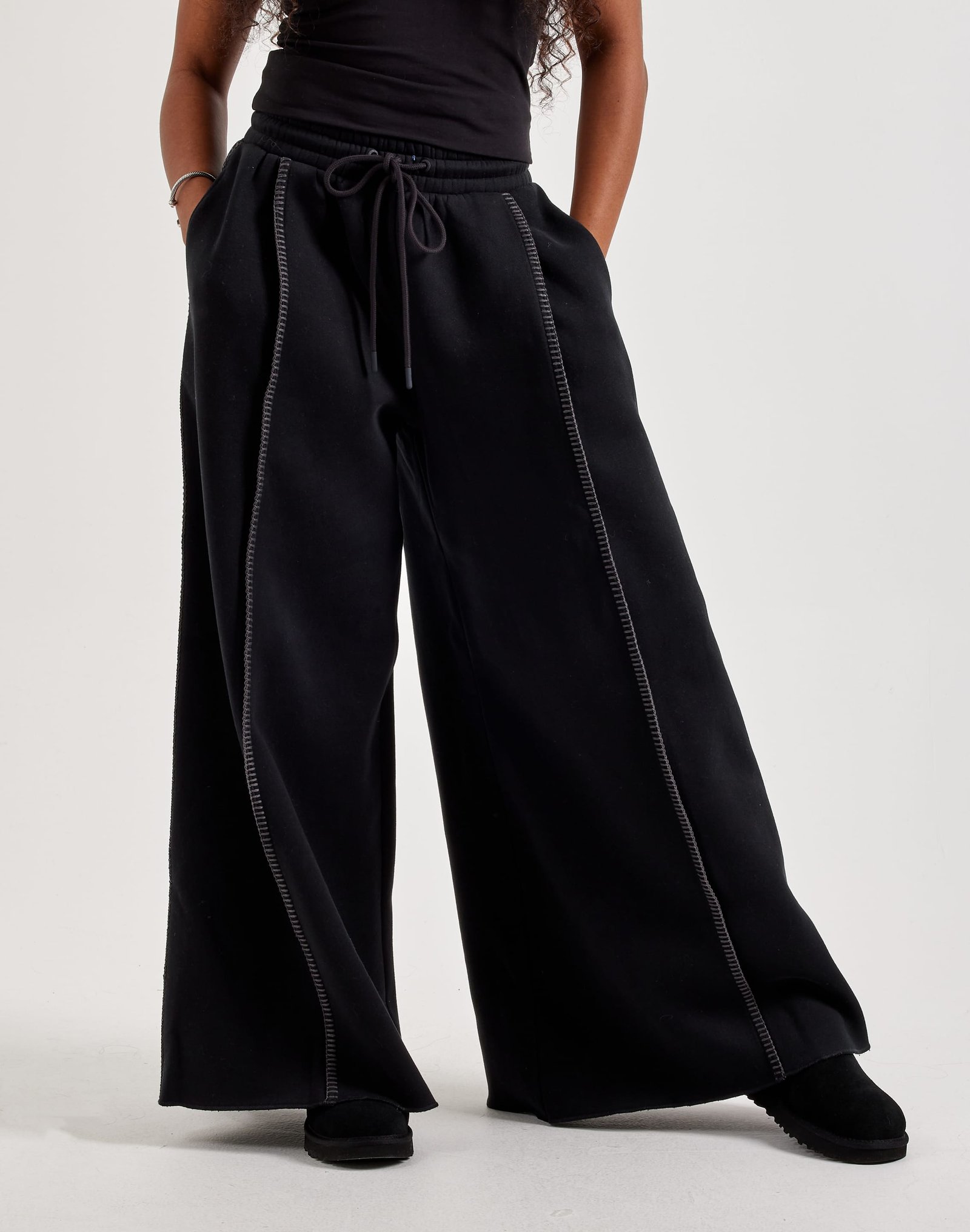 UGG Classic Wide-Leg Fleece Pants