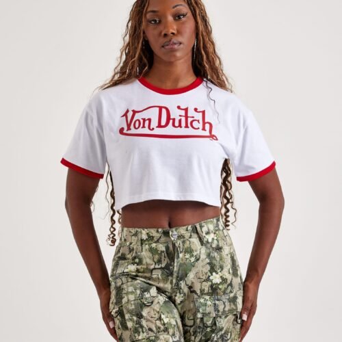 Von Dutch Signature Cropped Tee