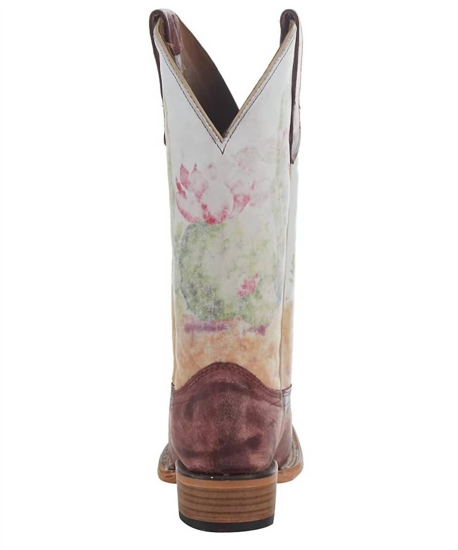 Circle G - Women's Desert Stamp Square Toe Boot - Image 5